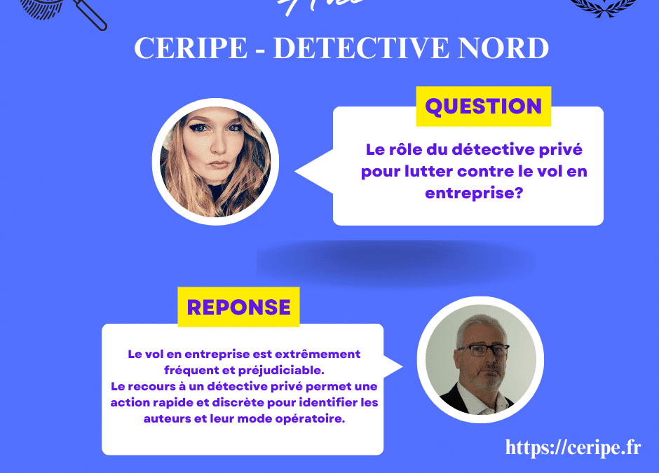 Détective privé et vol en entreprise