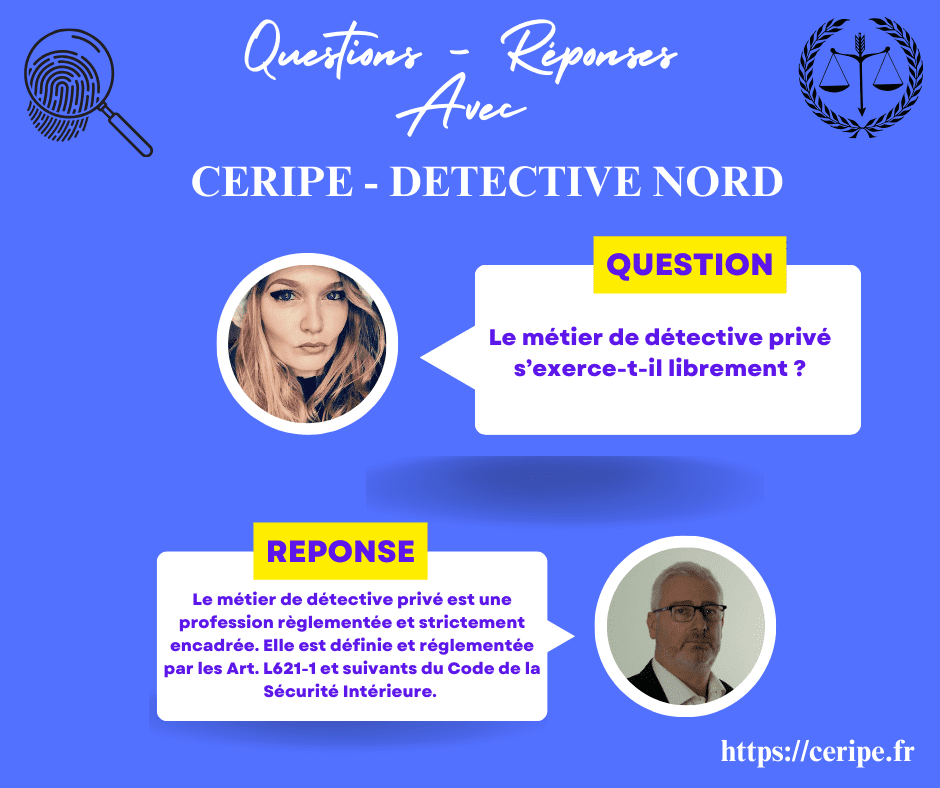 Le métier de détective privé s’exerce-t-il librement detective privé